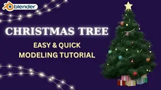 Christmas Tree Free Blender Modeling Tutorial / Blender 3.6