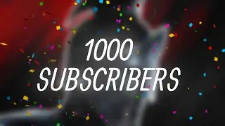 My first 1000 subscribers