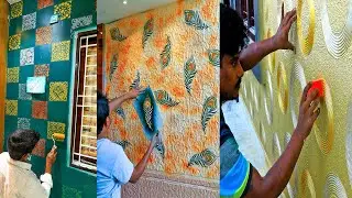 10 modern wall texture designs for Interior with Wallputty