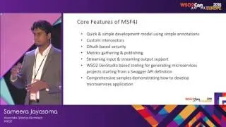 WSO2Con EU 2016 : Creating Microservices with WSO2 Microservices  Framework for Java