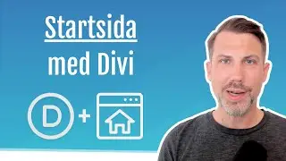 6.4 Skapa en startsida med Divi