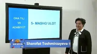 ONA TILI VA ADABIYOT fanidan online dars test yechish namunalari online repetitor o'zbek tilida