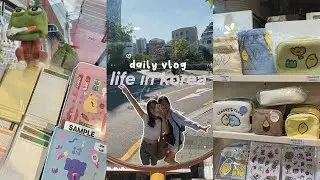 Seoul diaries 🇰🇷 | Studying in uni 🙇🏻‍♀️, Hangang picnic ⛴, Cafe food ☁️
