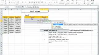 Excel Basic Match Tutorial for Beginners
