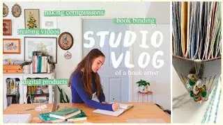 ✿ studio vlog ✿ making custom handmade journals