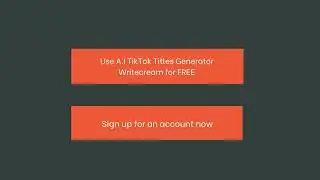 Free AI Tiktok Titles Generator