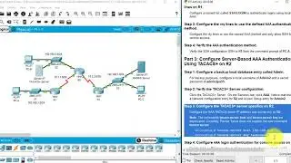 3.6.1.2 Packet Tracer - Configure AAA Authentication on Cisco Routers