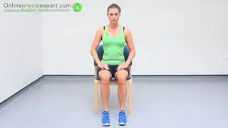 Seated Soleus Muscle Strengthening Exercise Tutorial (Level 1) - ONLINE PHYSIO EXERCISES