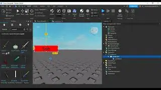 How to make a button that gives you tool!  | Roblox studio