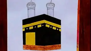 Kaaba drawing tutorial | how to draw Kaaba easily | The Creative Corner | pencil sketch
