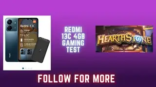 Redmi 13C | Gaming Test | Hearthstone