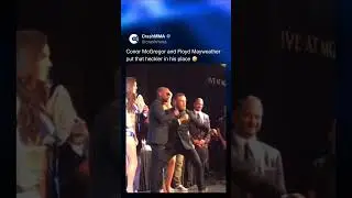 Conor McGregor and Floyd Mayweather put heckler in his place 🤣