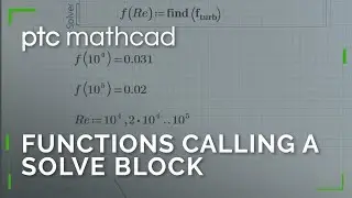 Functions Calling a Solve Block in Mathcad Prime