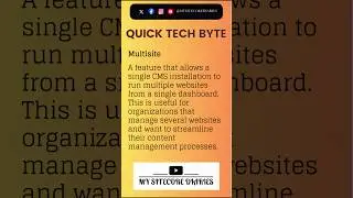 Multisite | Quick Tech Byte  | #sitecore #technology #shorts