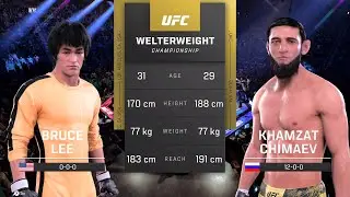 Bruce Lee vs Khamzat Chimaev Full Fight - UFC 5 Fight Of The Night