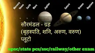 सौरमंडल - ग्रह ( बृहस्पति, शनि, अरुण, वरुण ) part -2