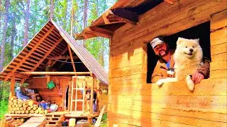 Как стало внутри баньки/Обустройство/Баня в тайге