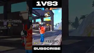 1 VS 3 🎯 🤯 CLUTCH WITH THOMPSON GUN 🔫 #freefire #shorts