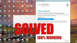 Illegal Software | Corel Draw X7 Fix | Easy Method