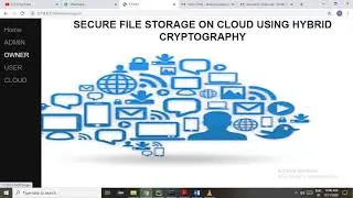 SECURE FILE STORAGE ON CLOUD USING HYBRID CRYPTOGRAPHY - PYTHON
