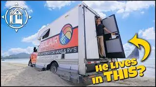 He has a Secret Beach House inside his Work Truck & Everyone is making the same comment…