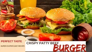 Beef patty burger| beef smash burger |how to make patty for burger | gher me beef patty kaisay banay
