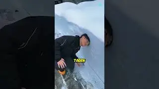 NEVER jump on this snow! 😲❄️