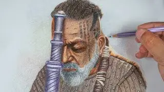 ADHEERA Drawing from KGF Chapter 2  Sanjay Dutt Color Pencil Drawing