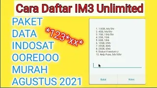 How to register for Indosat Internet || IM3 unlimited quota package