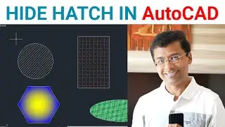 BEST METHOD TO HIDE HATCH IN AutoCAD | HIDE HATCH IN AutoCAD