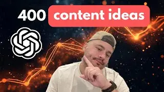 How to come up with 400 content ideas in minutes...