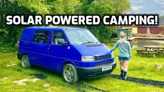 Solar Power Campout! One Night in the VW T4 Camper Van in Suffolk Countryside - #vanlife