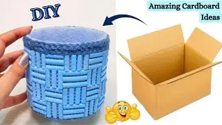DIY Desk Organizer | How to make Organizer with Waste Cardboard | Quick and Easy Cardboard Crafts
