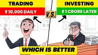 TRADING VS INVESTING Which is Better for Beginners | Intraday Vs Long Term Compounding