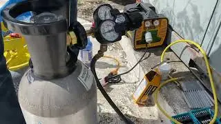 Replacement of the drier filter in a packaged air conditioner