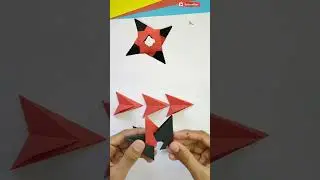 Paper Ninja Star | Paper ka ninja star kaise banaen  