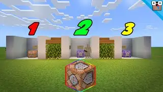 TOP 3 *ONE BLOCK* COMMANDS | Bedrock  Command Tutorial