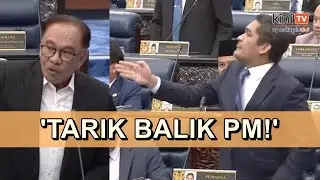 Kecoh! 20 minit sidang tegang libat Anwar, PN keluar dewan beramai-ramai
