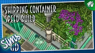 Sims 4 Eco Lifestyle Build Shipping Container Dining | Speed Build