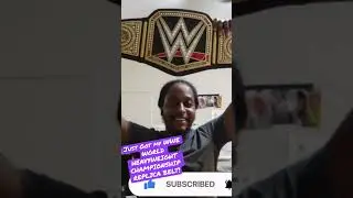 JUST GOT MY WWE WORLD HEAVYWEIGHT CHAMPIONSHIP REPLICA BELT! #wwe #wweraw  #replica  #wwechamp