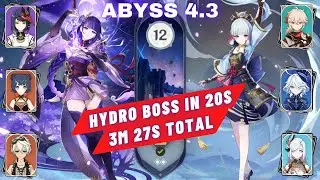 Abyss 4.3 c3 Raiden Double Pyro & c4 Ayaka c0 Furina Without A Healer 3m 27s