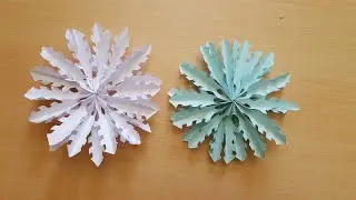 3D snowflake | How to make an origami paper snowflake | paper craft | DIY