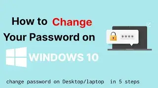 how to change a password 🔒🔒 on windows 10 laptop/computer