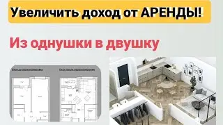 Как увеличить доход от аренды: из однокомнатной сделать двухкомнатную