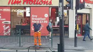 glasgow steamer pisses in public