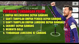 TUTORIAL TENDANGAN SUDUT PES MOBILE 2021 | TUTORIAL CORNER KICK PES MOBILE  | TRIK TENDANGAN SUDUT