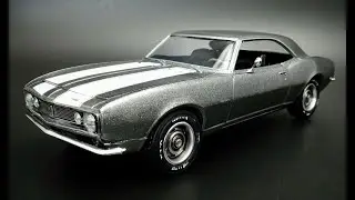 1967 Chevy Camaro Z28 1/25 Scale Model Kit Build How To Assemble Paint Dashboard White Letter Tires
