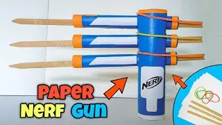 How to Make Nerf Gun with Paper || DIY Nerf Gun || Hackstark