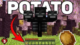 I Beat a Wither With a POTATO in HARDCORE MINECRAFT | S4 E3