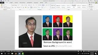 How to change the background photo in word and save as so JPG | tutorial89